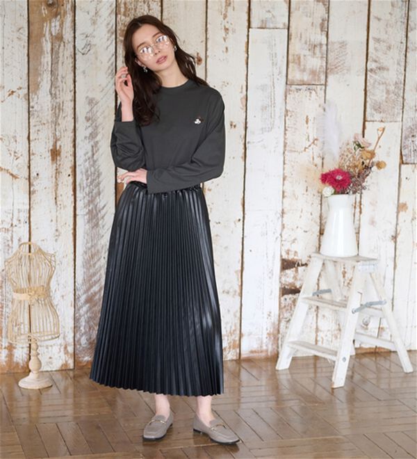 BELLUNA（ベルーナ）の「＜Ｄｉｓｎｅｙ＞【ミニー】プリントビックTシャツ（カットソー）」｜詳細画像