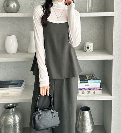 GeeRA（ジーラ）の「セットアップ風キャミソールサロペット（オールインワン）」