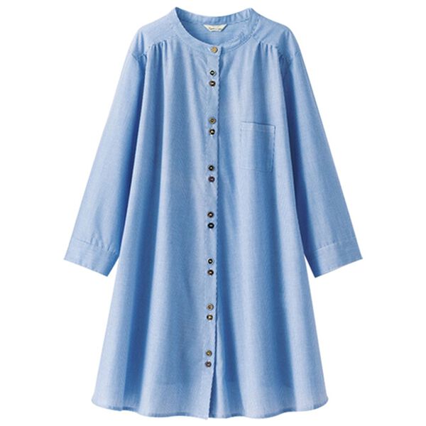 BELLUNA（ベルーナ）の「ＵＶ対策！多ボタンデザインシャツチュニック（チュニック）」｜詳細画像