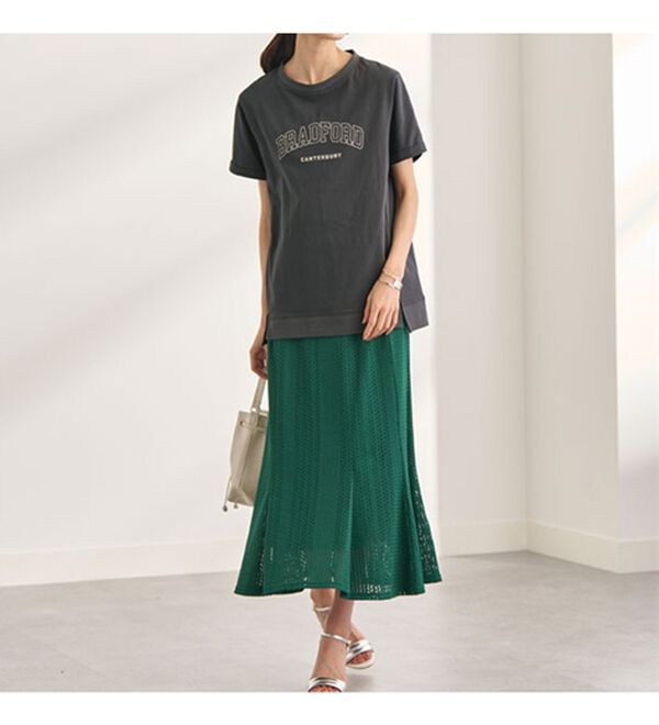 BELLUNA（ベルーナ）の「レース使いフレアーデザインスカート（ロングスカート）」｜詳細画像