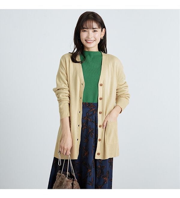 BELLUNA（ベルーナ）の「ふんわりカシミヤタッチニットカーディガン（ニットカーディガン）」｜詳細画像