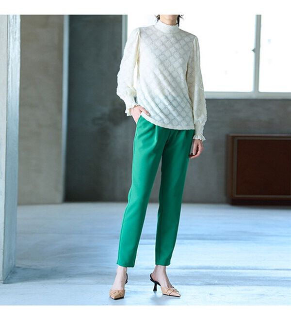 RANAN（ラナン）の「ハイネックカットレースブラウス（ブラウス）」｜詳細画像