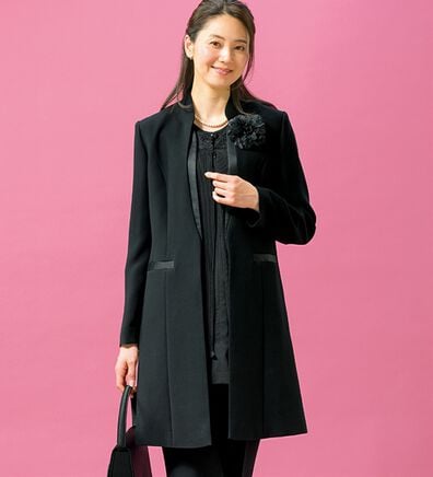 ルフラン（ルフラン）の「ロング丈すっぽりジャケット（ブラックフォーマル（喪服・礼服））」