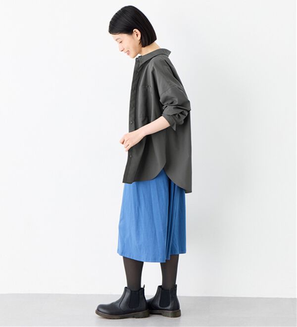 Viola e Viola（ヴィオラ エ ヴィオラ）の「【イージーケア】お手入れ簡単羽織に使えるオーバーシャツ（シャツ）」｜詳細画像