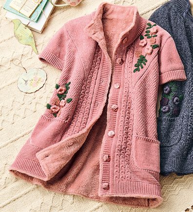 ルフラン（ルフラン）の「裏ボアモチーフニットベスト（ベスト）」