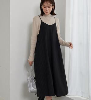 BELLUNA（ベルーナ）の「サラリ楊柳素材ポケット付キャミワンピース（その他ワンピース）」｜詳細画像