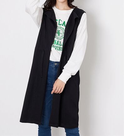 BELLUNA（ベルーナ）の「ドロスト使いポケット付ロングジレ（ジレ）」