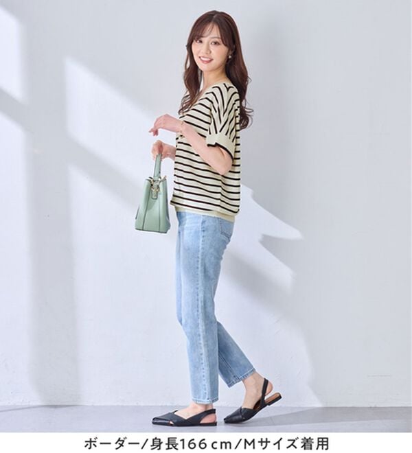 alotta（アロッタ）の「ゆるっと涼やかＶネックプルオーバー（ニット・セーター）」｜詳細画像