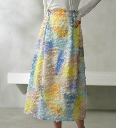 RANAN（ラナン）の「グラデーションプリントスカート（ロングスカート）」