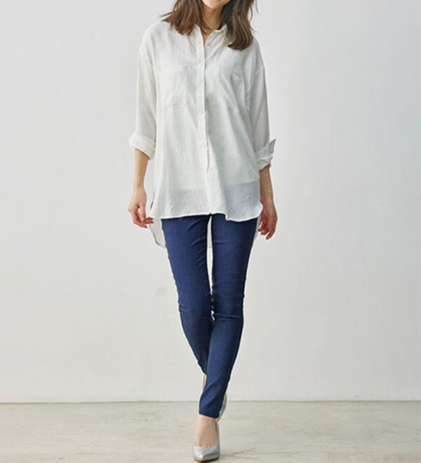 GeeRA（ジーラ）の「嬉しい機能付！美脚スキニーレギンスパンツ（フルレングスタイプ）（フルレングスパンツ）」｜詳細画像