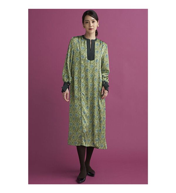 BELLUNA（ベルーナ）の「＜ウィリアムモリス柄＞プリントワンピース（プリントワンピース）」｜詳細画像