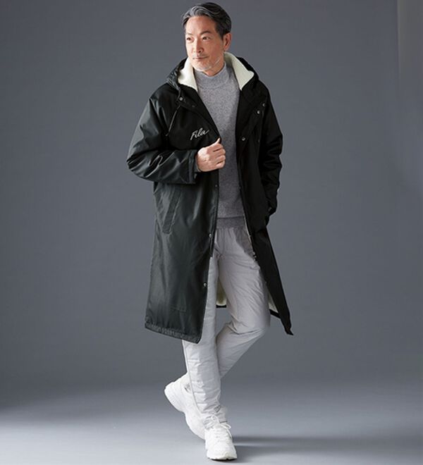 「＜フィラ＞ハイブリッドダウン裏ボアコート（メンズコート）」｜詳細画像