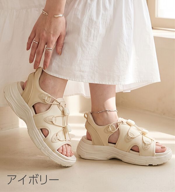 ルフラン（ルフラン）の「立ったまま履ける！スポーツサンダル（サンダル・ミュール）」｜詳細画像