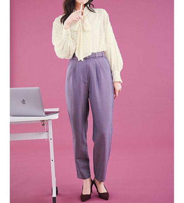 RANAN（ラナン）の「ウエストベルトコクーンパンツ（フルレングスパンツ）」｜詳細画像