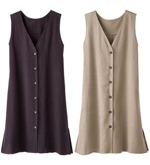 BELLUNA（ベルーナ）の「【２枚組】涼やかリネン混チュニックベスト（チュニック）」｜2枚組