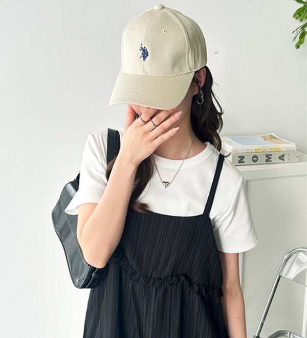GeeRA（ジーラ）の「【ＵＳ．ＰＯＬＯ．ＡＳＳＮ】綿１００％深つばベースボールキャップ（帽子）」｜詳細画像
