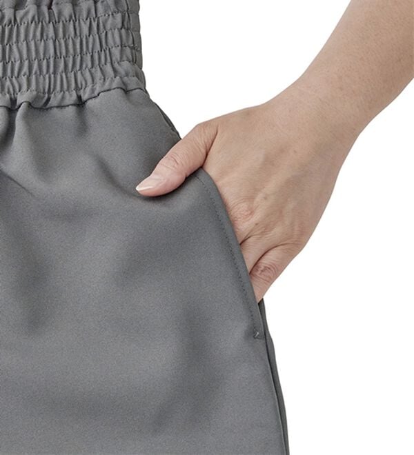 RANAN（ラナン）の「ウエストシャーリングギャザーパンツ（ワイドパンツ・ガウチョ）」｜詳細画像