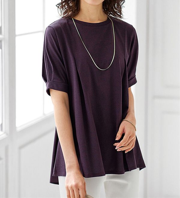 BELLUNA（ベルーナ）の「バックフレアーパフ袖プルオーバー（カットソー）」｜詳細画像