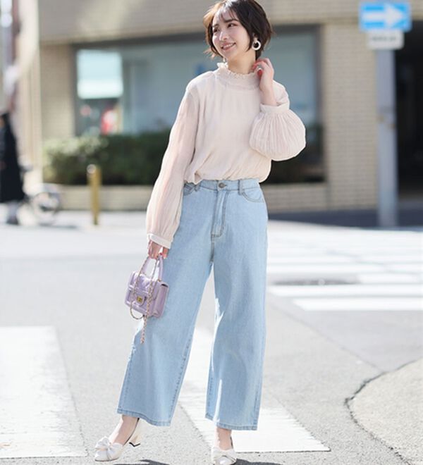 A HAPPY MARILYN（アハッピーマリリン）の「【Ｍ～７Ｌ】【選べる丈】【夏でも穿きたい】美脚＆美尻が叶う 優勝！ 着痩せ ワイドパンツ（ワイドパンツ・ガウチョ）」｜詳細画像