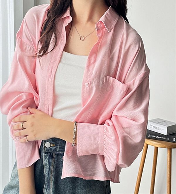 GeeRA（ジーラ）の「着回し自在シアーショートシャツ（シャツ）」｜詳細画像