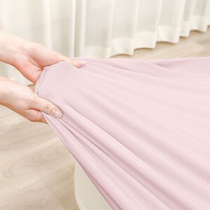 「伸びるピッタリシーツ（ボックスシーツ・ベッドシーツ）」｜ピンク