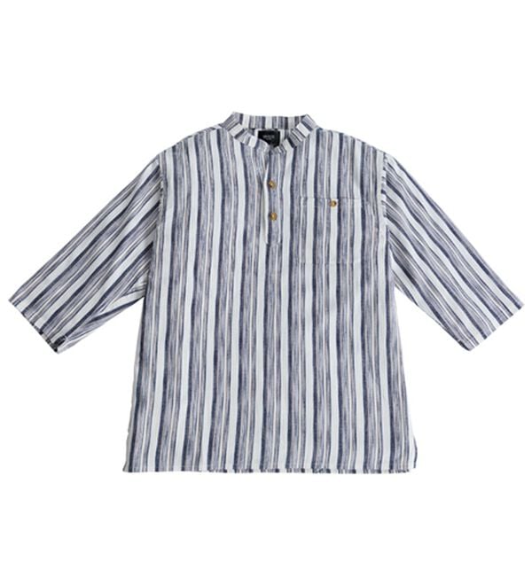 「ざっくり木綿のゆったりリラックスシャツ（メンズシャツ）」｜詳細画像