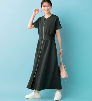 BELLUNA（ベルーナ）の「【ＳＥＪＬ】リブ切替ワンピース（その他ワンピース）」｜詳細画像