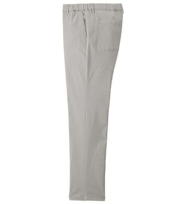 「＜シンプル＆プラス＞接触冷感ストレッチパンツ（メンズフルレングスパンツ）」｜グレージュ