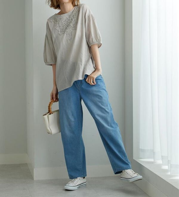 BELLUNA（ベルーナ）の「華やかモチーフレースデザインブラウス（ブラウス）」｜詳細画像