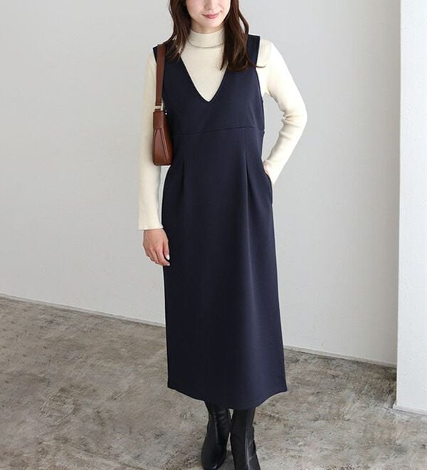 Pierrot（ピエロ）の「ペアスキンベロアジャンパースカート（ジャンパースカート）」｜詳細画像