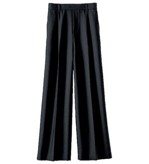 BELLUNA（ベルーナ）の「サマ見え！タック使いワイドパンツ（ワイドパンツ・ガウチョ）」｜黒