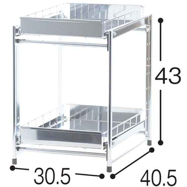 「シンク下引出し収納ラック（シンク下収納）」｜詳細画像