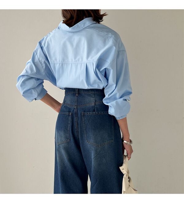 GeeRA（ジーラ）の「ダメージカーブデニムパンツ（フルレングスパンツ）」｜詳細画像