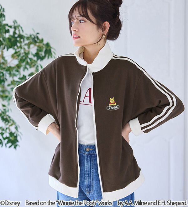 BELLUNA（ベルーナ）の「　＜Ｄｉｓｎｅｙ＞【プー】裏毛トラックジャケット（ブルゾン）」｜詳細画像