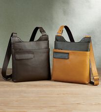 「＜日本製＞姫路レザースマホポケット付ショルダー（メンズショルダーバッグ）」