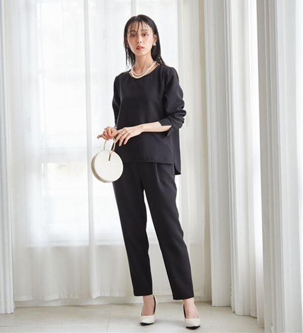 RANAN（ラナン）の「【選べるデザイン】楽してきれい見え！セットアップ（ブラウススーツ）」｜詳細画像