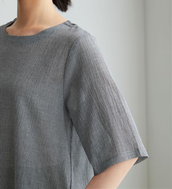 BELLUNA（ベルーナ）の「さらっと快適！Tシャツ見えブラウス（ブラウス）」｜詳細画像