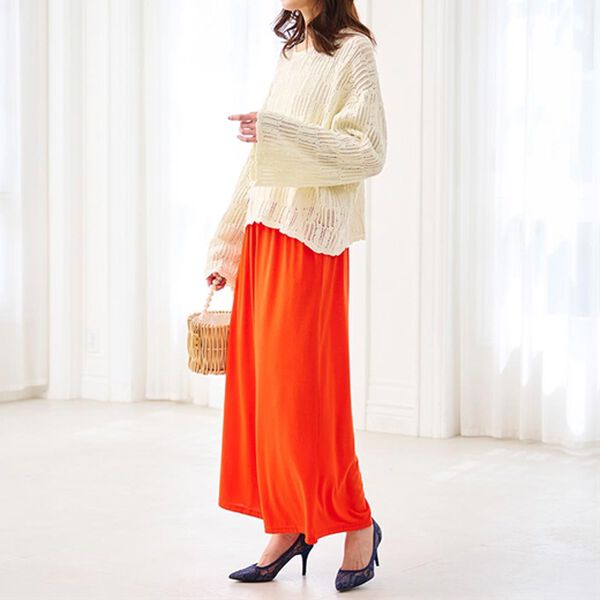 RANAN（ラナン）の「透かし柄短丈ニット（ニット・セーター）」｜詳細画像