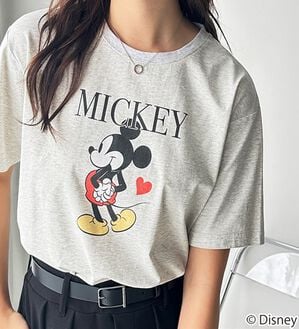 GeeRA（ジーラ）の「【Disney/ディズニー】別注/Mickey Mouse＆Minnie Mouse/ヴィンテージプリントTシャツ（カットソー）」｜詳細画像
