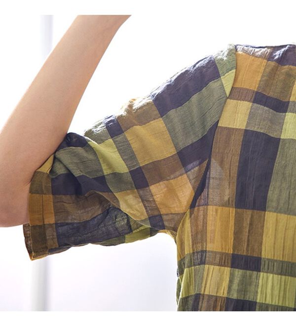 BELLUNA（ベルーナ）の「シャーリング素材ゆったりチュニック（チュニック）」｜詳細画像