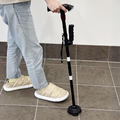 「ＬＥＤライト・ブザー・補助ハンドル付杖（シニア・生活サポート）」