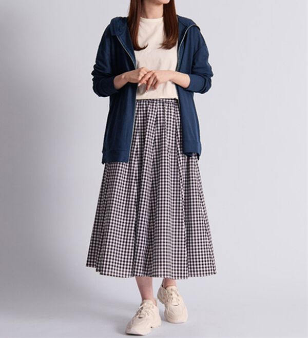 BELLUNA（ベルーナ）の「絶対に焼けたくない！後プリーツＵＶパーカー（パーカー）」｜詳細画像