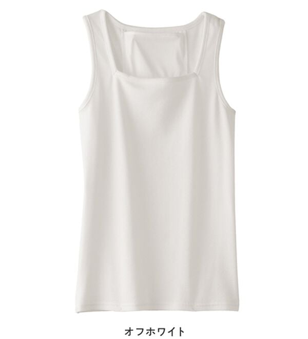 Viola e Viola（ヴィオラ エ ヴィオラ）の「保冷剤ポケット付スクエアタンクトップ（タンクトップ・キャミソール）」｜詳細画像
