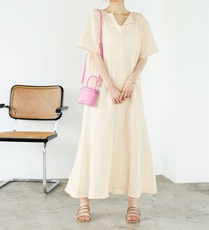 GeeRA（ジーラ）の「カットシャーリングマルチウェイワンピース（その他ワンピース）」｜アイボリー