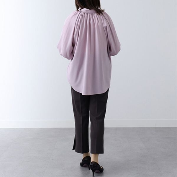 BELLUNA（ベルーナ）の「ジョーゼット裾スリットフレアーパンツ（フルレングスパンツ）」｜詳細画像