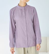 BELLUNA（ベルーナ）の「《ＨｕｇＲｅａｍコットン》フリル衿ブラウス（ブラウス）」