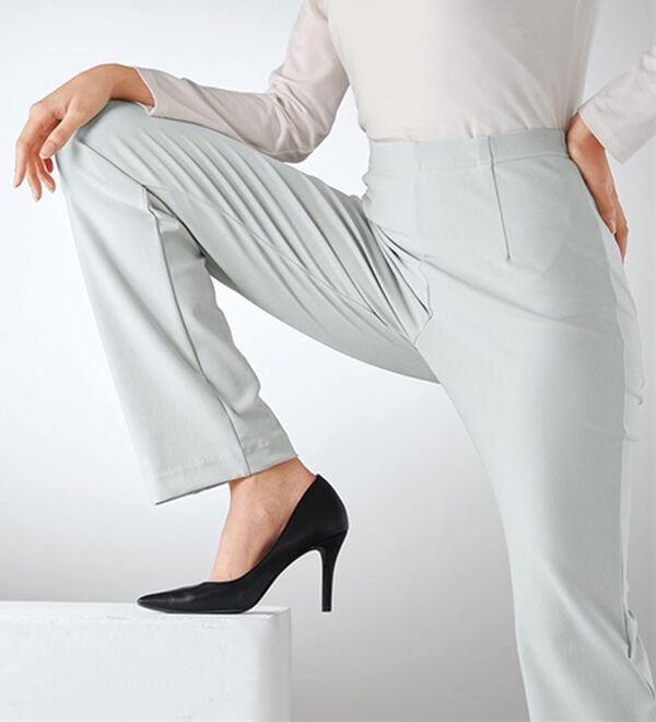 BELLUNA（ベルーナ）の「日本製ハイテンションストレートパンツ（フルレングスパンツ）」｜詳細画像