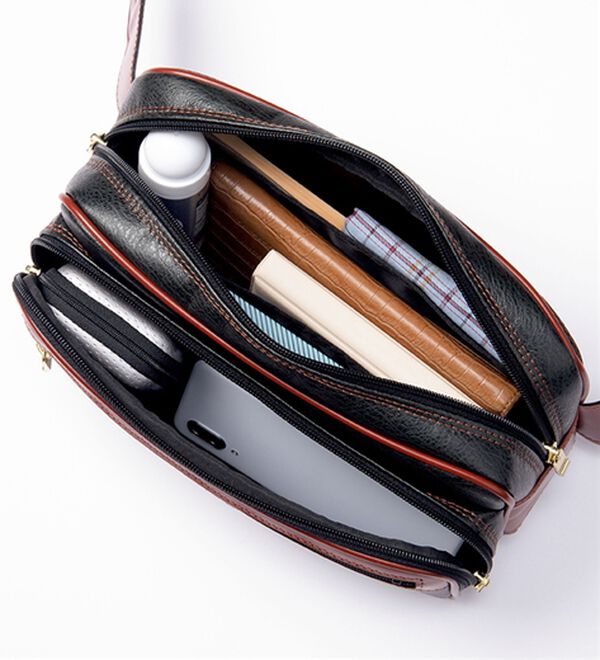 「＜ダンロップ・リファインド＞豊岡製２ＷＡＹ多機能ウエストバッグ（メンズボディバッグ・ウエストポーチ）」｜詳細画像