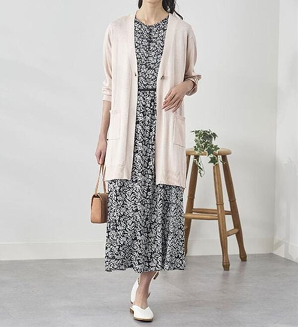 BELLUNA（ベルーナ）の「ヒンヤリ冷感！洗えるロング丈カーディガン（ニットカーディガン）」｜詳細画像