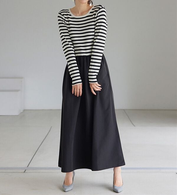 RANAN（ラナン）の「ニットドッキングワンピース（ドッキングワンピース）」｜詳細画像